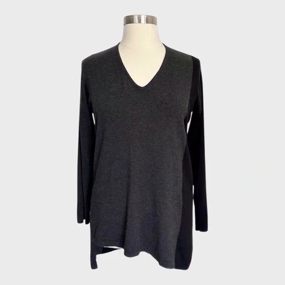 Eileen Fisher Sweaters Eileen Fisher Colorblock Knit Vneck